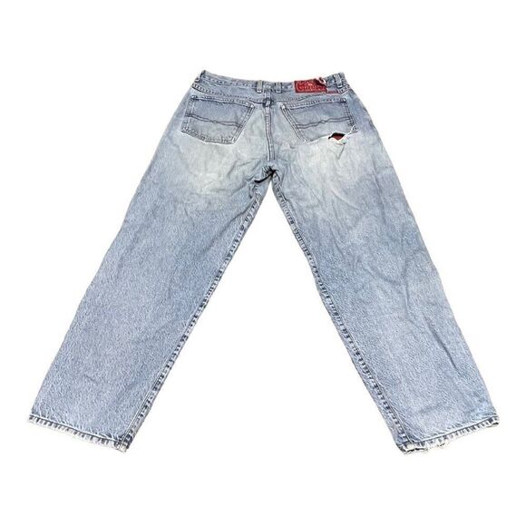 Lucky Brand Dungarees By Gene Montesano Jeans Relaxed Fit Shorter Length 34 READ - Picture 4 of 9